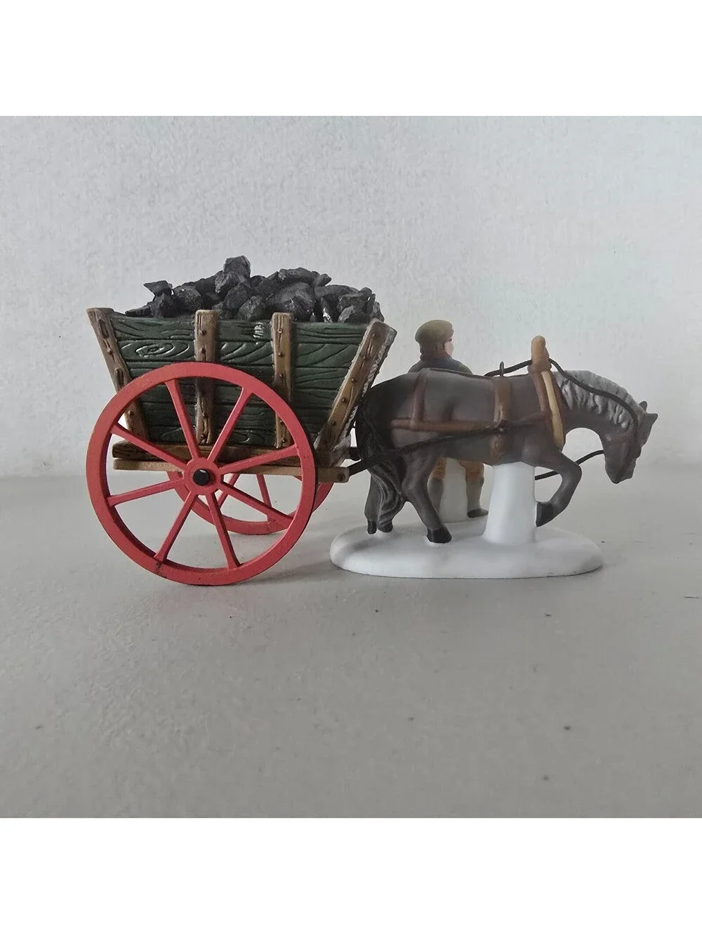 DELIVERING COAL FOR THE HEARTH Dept 56 Heritage Village Collection 58326 Retired